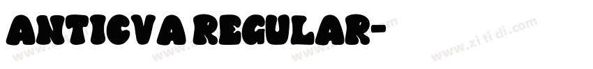 Anticva Regular字体转换